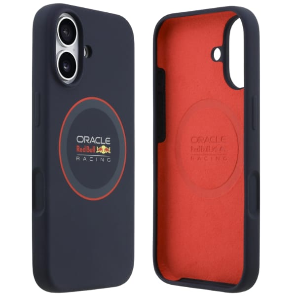 Etui Red Bull Silicone Red Ring MagSafe  do iPhone 17 granatowy