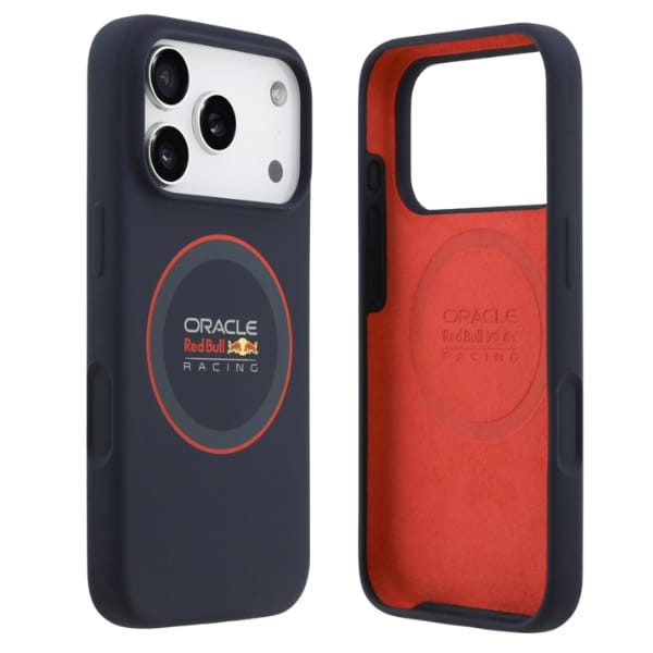 Etui Red Bull Silicone Red Ring MagSafe  do iPhone 17 Pro granatowy