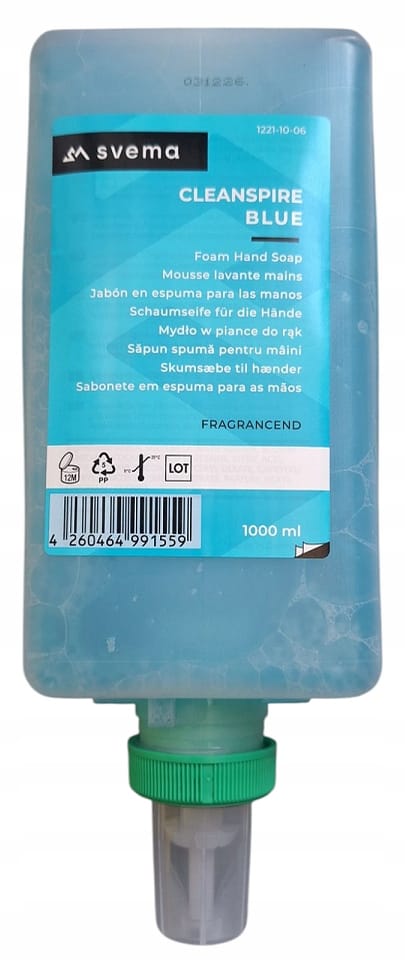 Mydło w pianie, system S5 NEXXT/SVEMA DENALI-M zapas 1000ml CLEANSPIRE BLUE