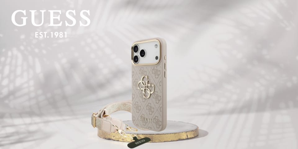 Etui Guess 4G Big 4G Classic Logo Big Strap Metal Buttons do iPhone 17 Pro Max różowy