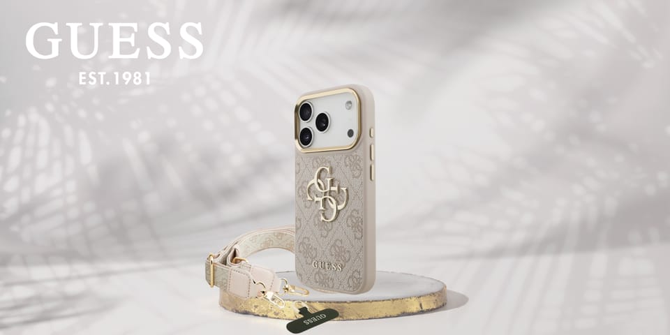 Etui Guess 4G Big 4G Classic Logo Big Strap Metal Buttons do iPhone 17 Pro różowy