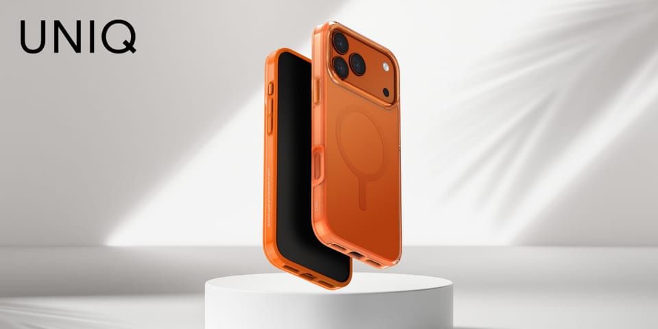 Etui UNIQ Clario do iPhone 17 Pro Max    Magclick Charging pomarańczowy