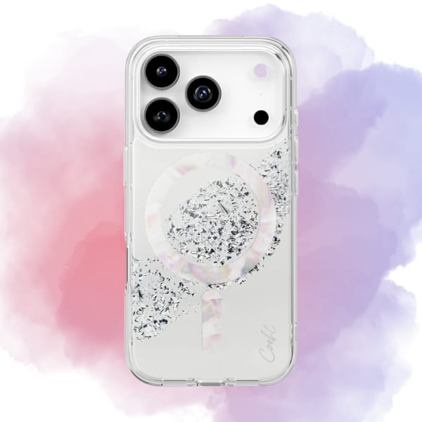 Etui UNIQ Coehl Crystelle do iPhone 17   Pro Magnetic Charging srebrny
