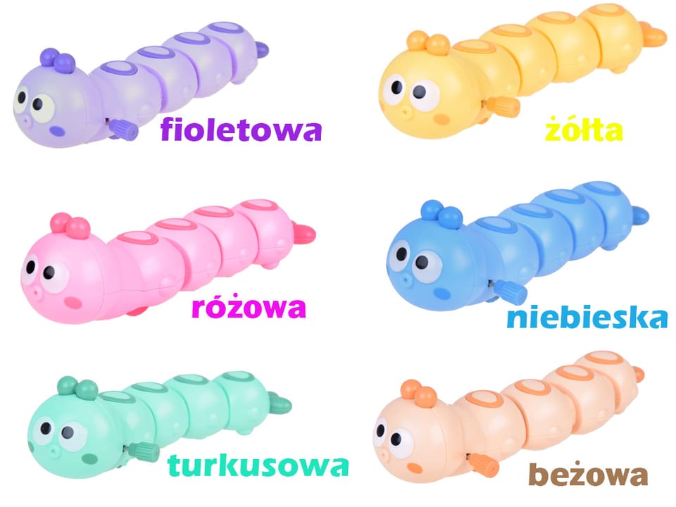 Urocza nakręcana Gąsieniczka Zabawka dla dziecka Gąsienica ZA5451