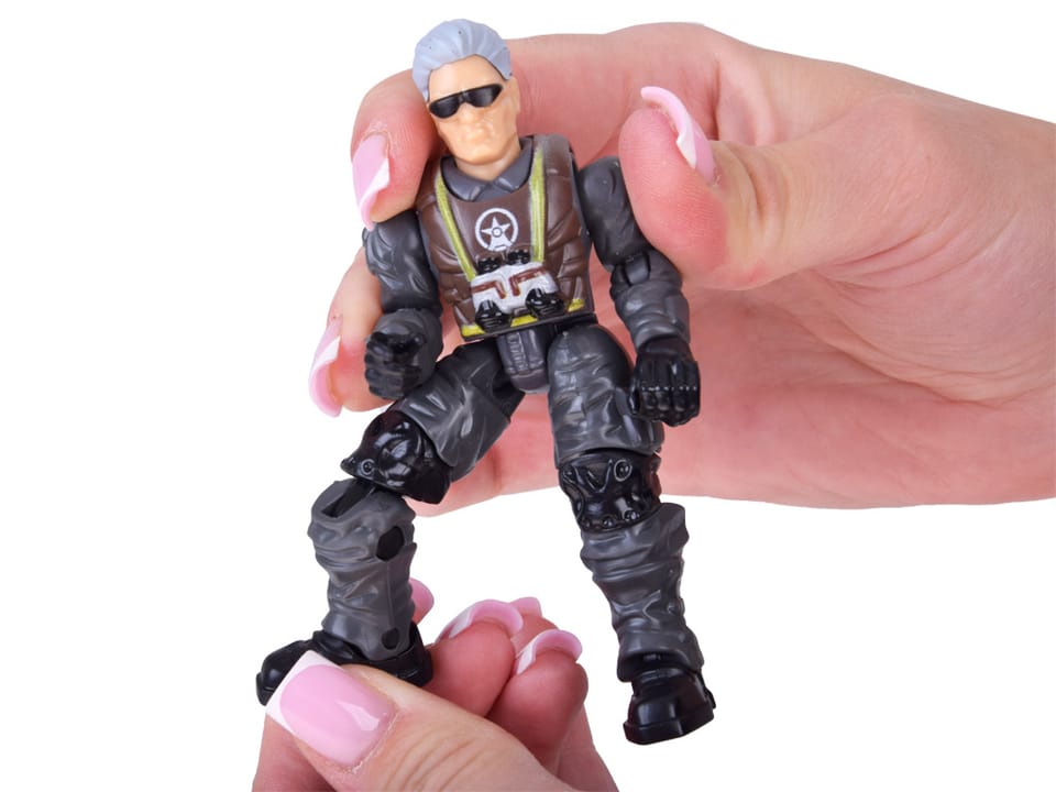 Duży zestaw figurek żołnierze karabiny 12 elementów żołnierzyki ZA5887