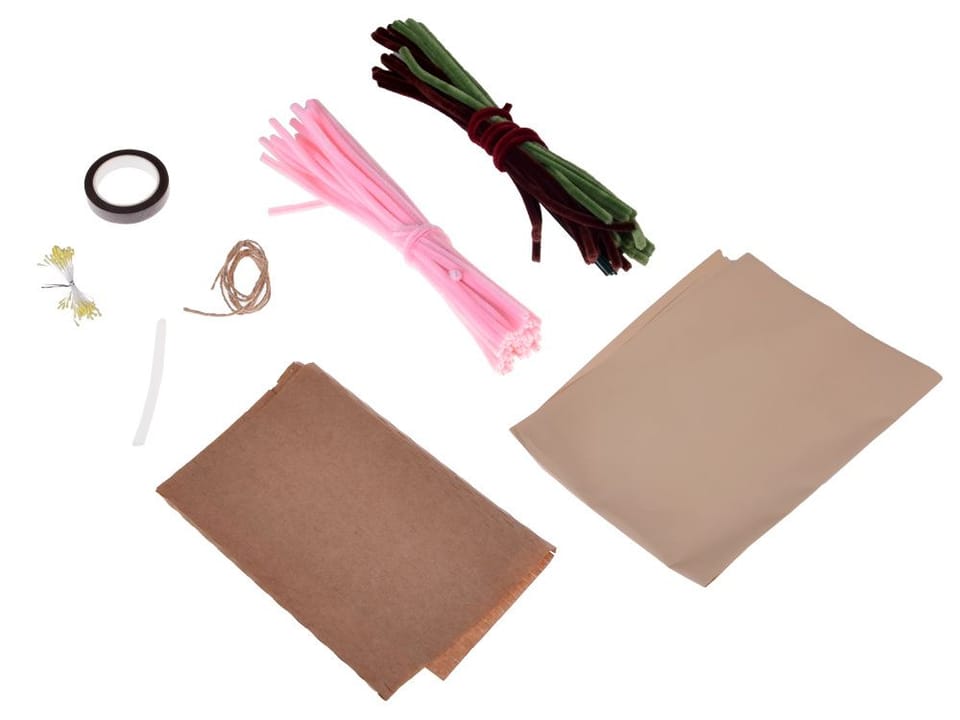 Zestaw kreatywny DIY Zrób materiałowy bukiet kwiatów WIŚNIA JAPOŃSKA ZA5867