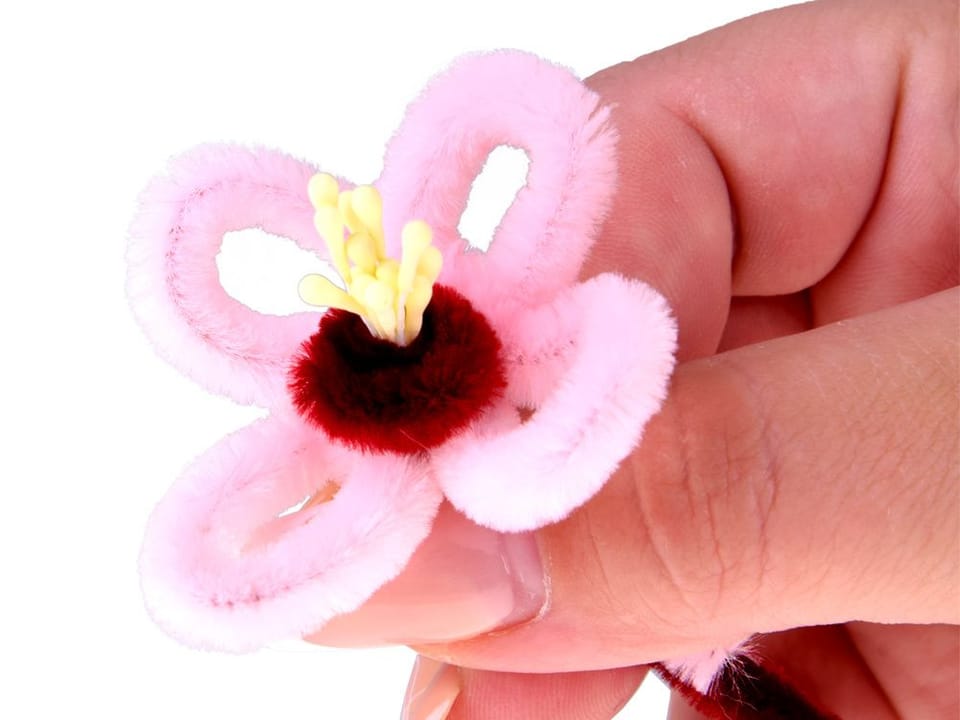 Zestaw kreatywny DIY Zrób materiałowy bukiet kwiatów WIŚNIA JAPOŃSKA ZA5867