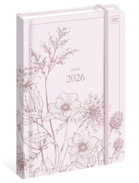 Kalendarz książkowy B5 192 Mat+UV Wildflowers INTERDRUK