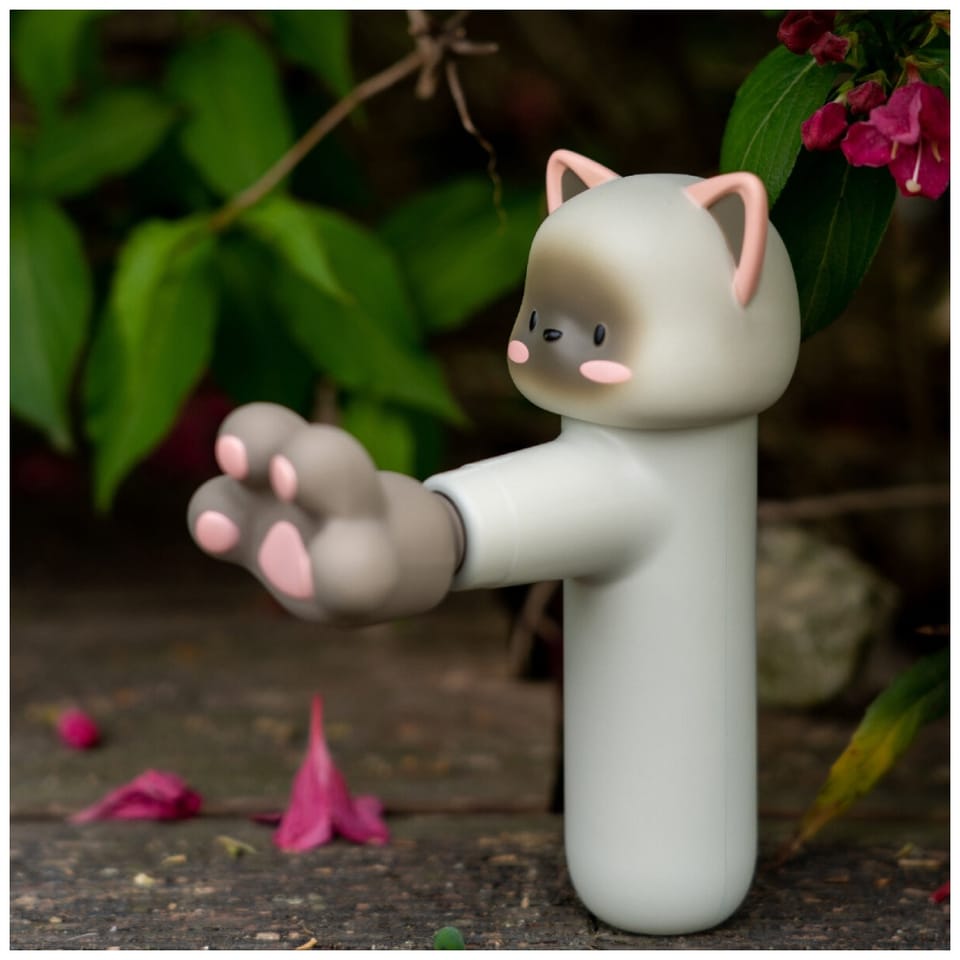 Mini pistolet do masażu 4smarts ACECOOL  Cat jasnoszary