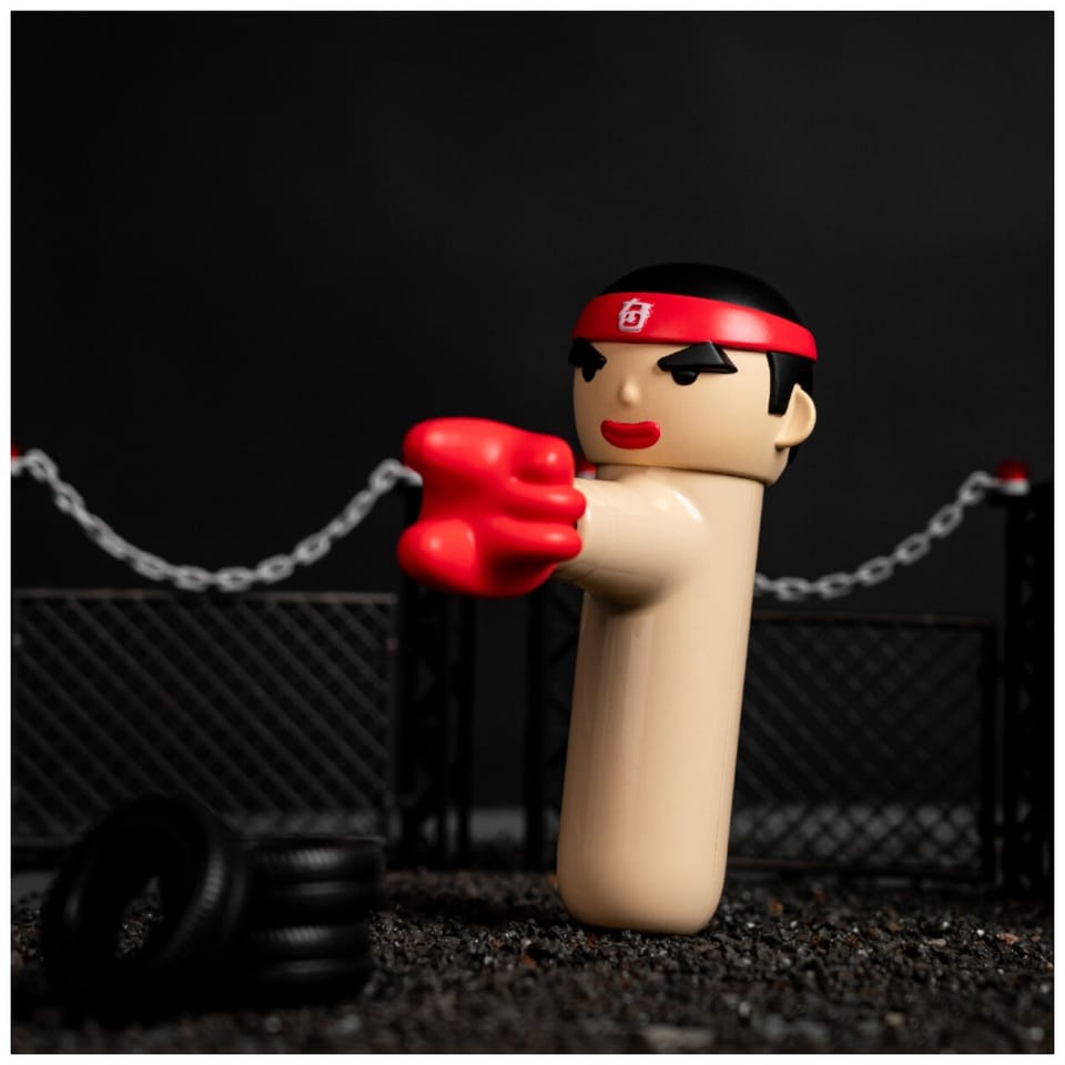 Mini pistolet do masażu 4smarts ACECOOL  KungFu Boxer beżowy