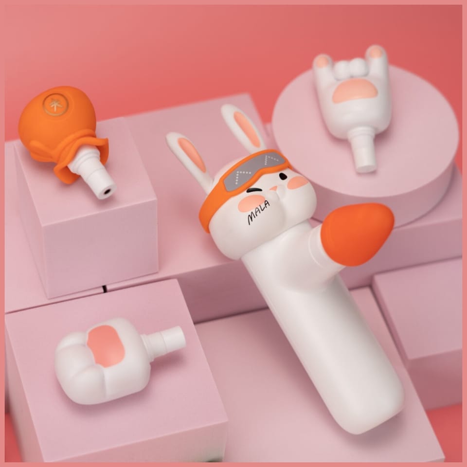 Mini pistolet do masażu 4smarts ACECOOL  Rabbit biały