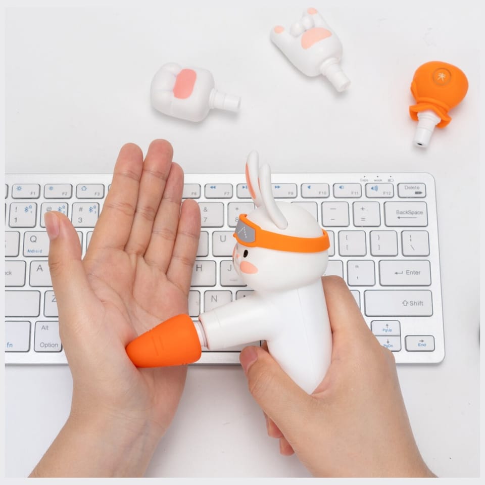 Mini pistolet do masażu 4smarts ACECOOL  Rabbit biały