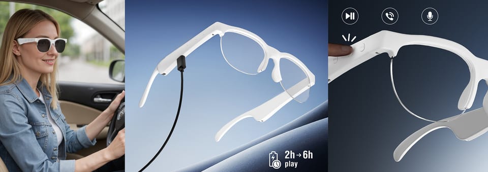 Okulary Bluetooth 4smarts SoundGlasses   Sport 2 czarny