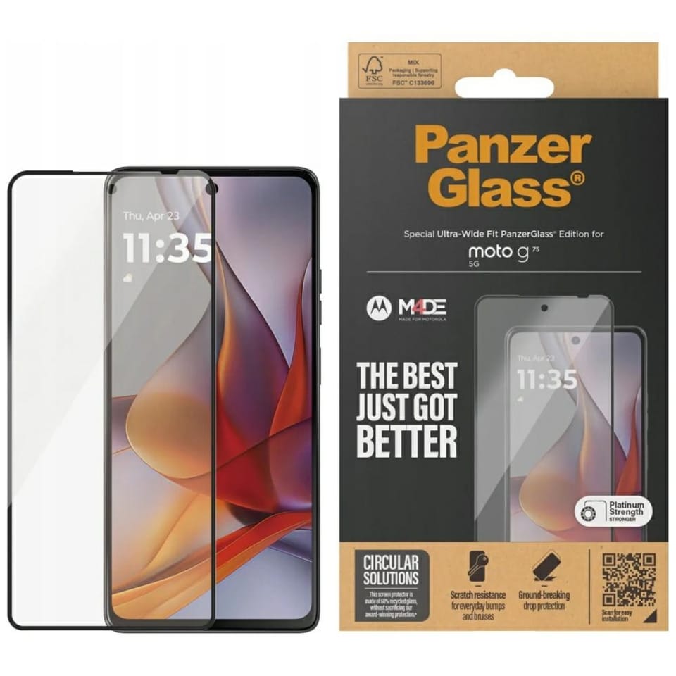 PanzerGlass Motorola moto g75 5G Screen  Protection Ultra-Wide Fit 6597