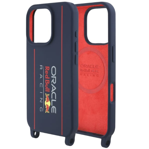 Red Bull RBHMP16X24SISOLRV iPhone 16 Pro Max 6.9" hardcase Silicone Strap and Vertical Logo MagSafe granatowy