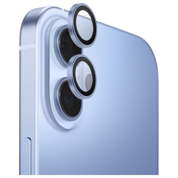 Szkło na obiektyw aparatu UNIQ Optix     Aluminium Camera Lens Protector do iPhone 17 z aplikatorem niebieski