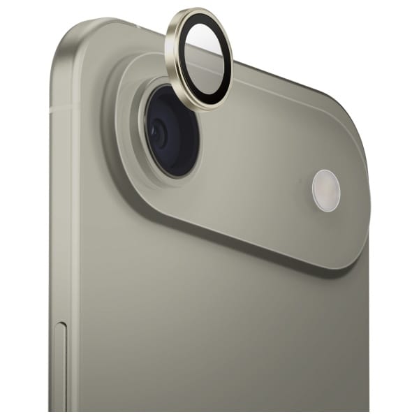 Szkło na obiektyw aparatu UNIQ Optix     Aluminium Camera Lens Protector do iPhone Air z aplikatorem złoty
