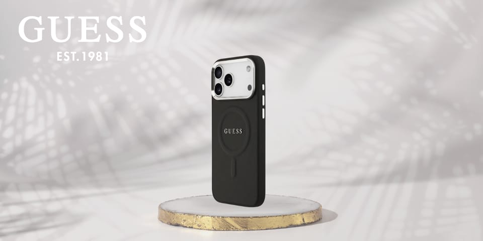 Etui Guess Classic Logo MagSafe do       iPhone 17 Pro Max czarny