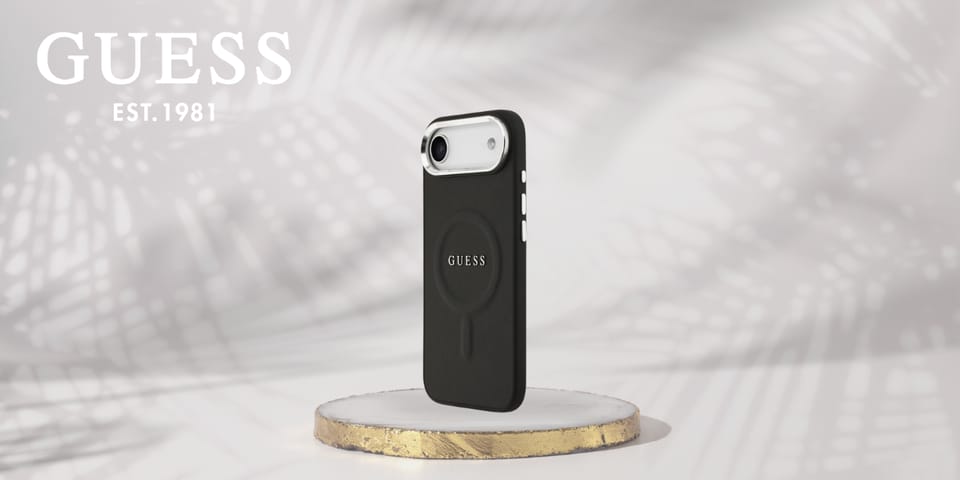 Etui Guess Classic Logo MagSafe do       iPhone Air czarny