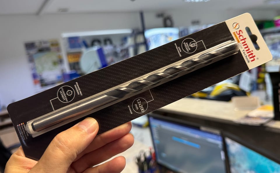 Wiertło widiowe Schmith SWW-12/200 – Ø12 mm, długość 200 mm