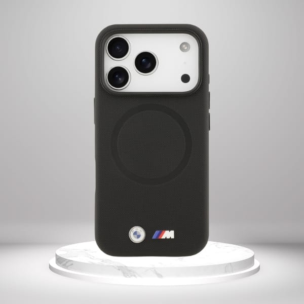 Etui BMW M FW Metal Logo MagSafe do      iPhone 17 Pro czarny