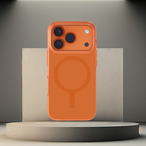 Etui UNIQ Clario do iPhone 17 Pro        Magclick Charging pomarańczowy