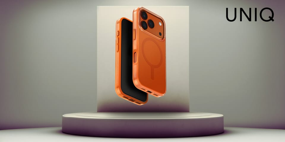 Etui UNIQ Clario do iPhone 17 Pro        Magclick Charging pomarańczowy
