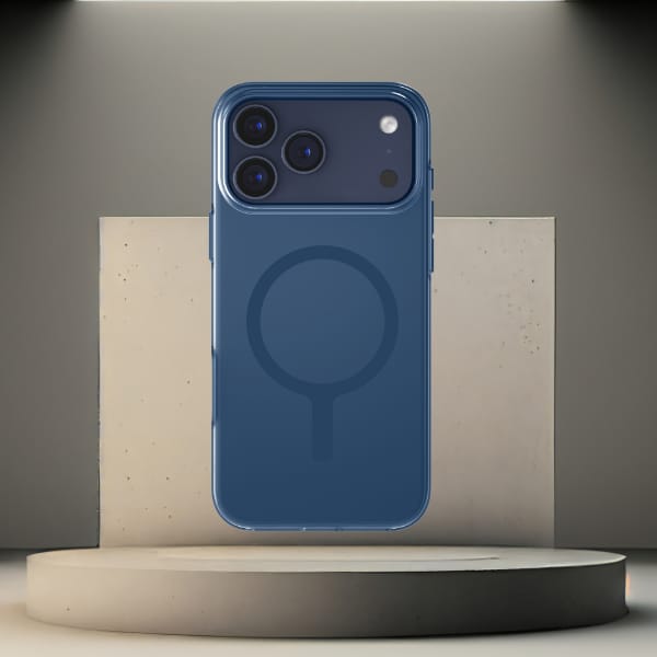 Etui UNIQ Clario do iPhone 17 Pro Max    Magclick Charging niebieski