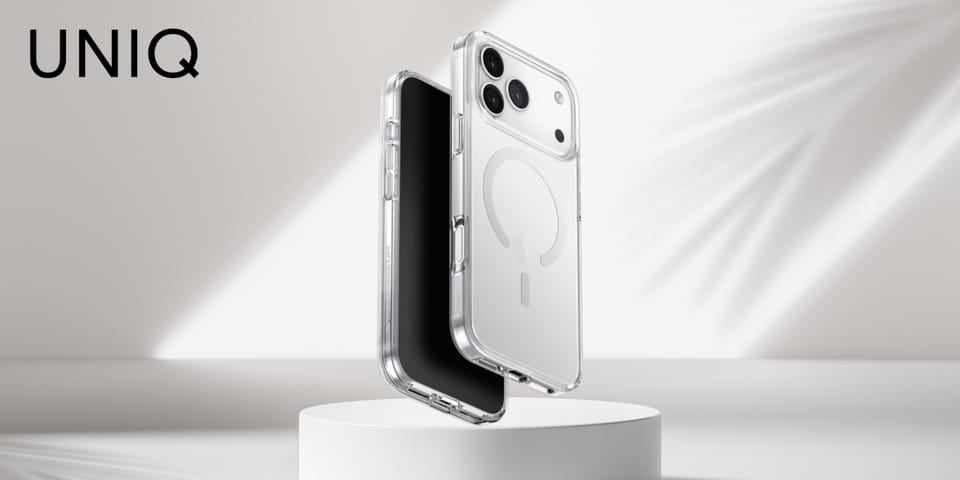 Etui UNIQ Clario do iPhone 17 Pro Max    Magclick Charging przezroczysty