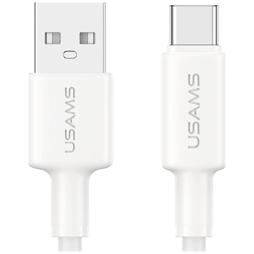 Kabel USAMS U90 3A USB-A do USB-C biały