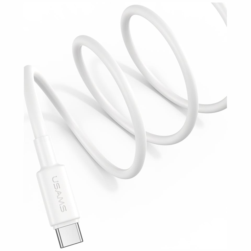 Kabel USAMS U90 3A USB-A do USB-C biały
