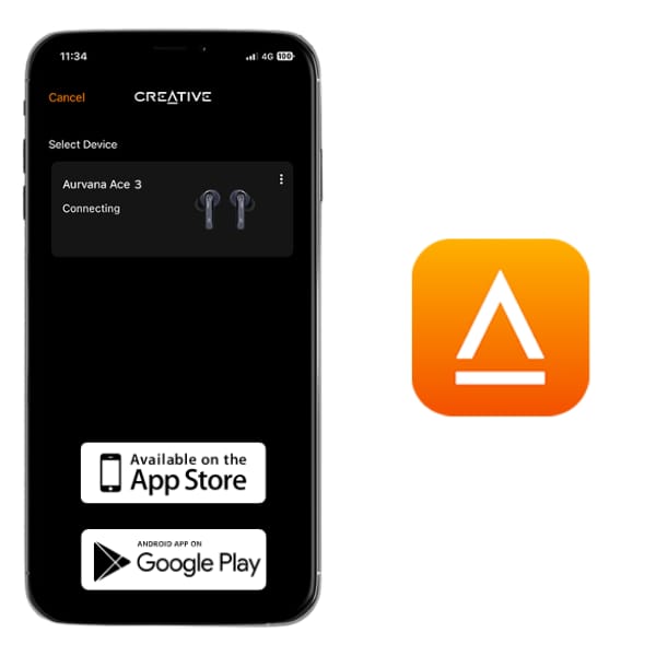 Słuchawki bezprzewodowe Creative Aurvana Ace 3 Bluetooth 5.4 ANC granatowy