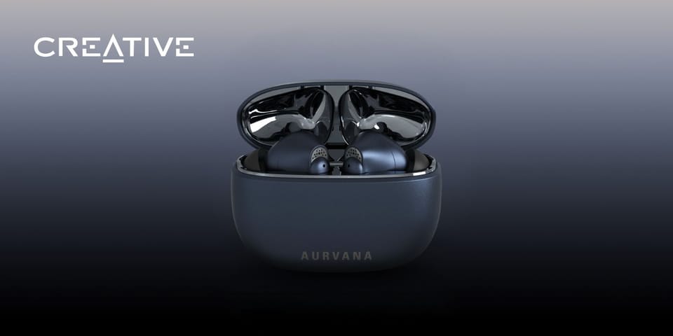 Słuchawki bezprzewodowe Creative Aurvana Ace Mimi Bluetooth 5.3 ANC granatowy