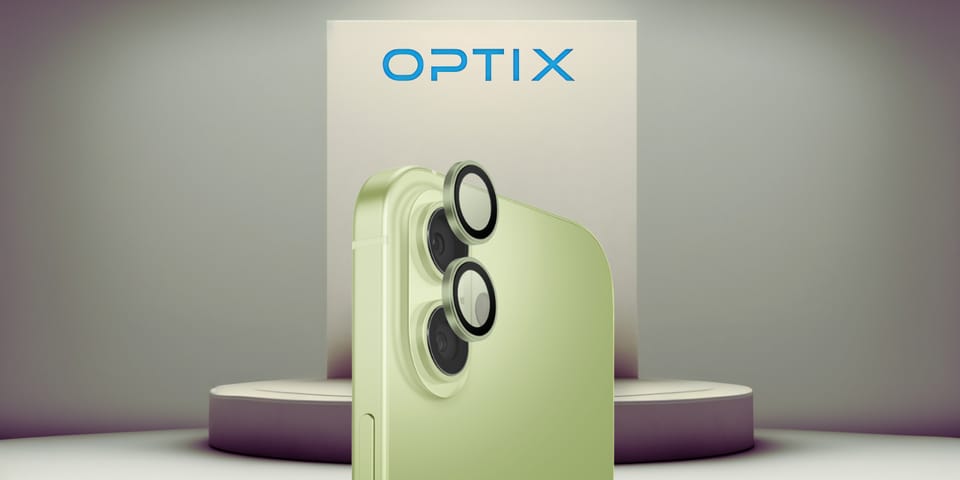 Szkło na obiektyw aparatu UNIQ Optix     Aluminium Camera Lens Protector do iPhone 17 z aplikatorem zielony