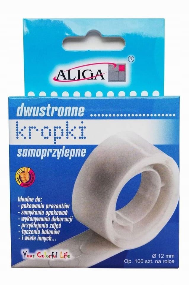 Kropki samop. dwustronne przeźr. 10,5 mm PSD-3488 ALIGA