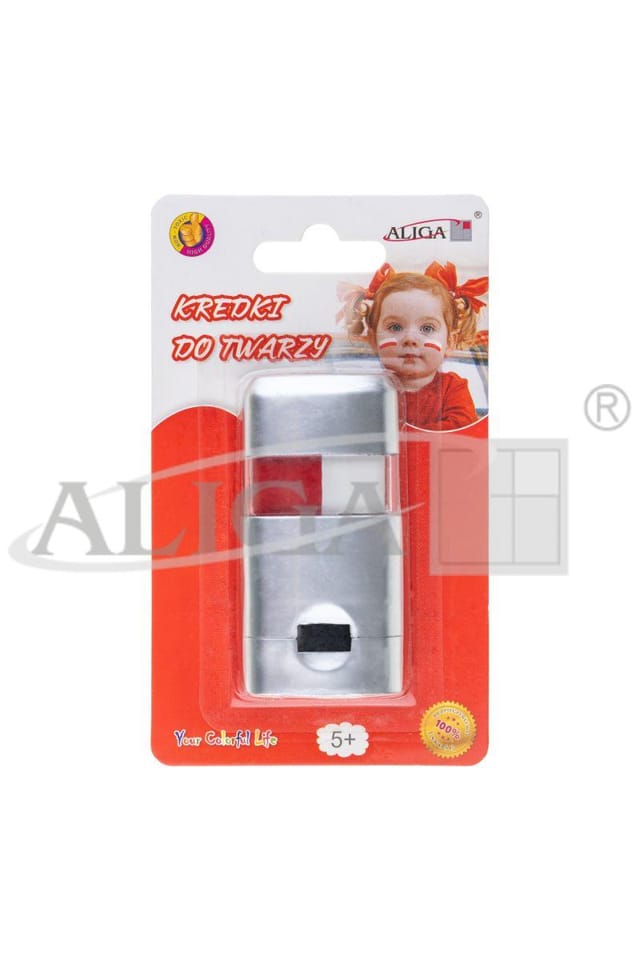 Kredki w sztyfcie do malowania twarzy i ciała BARWY NARODOWE FC-2 ALIGA