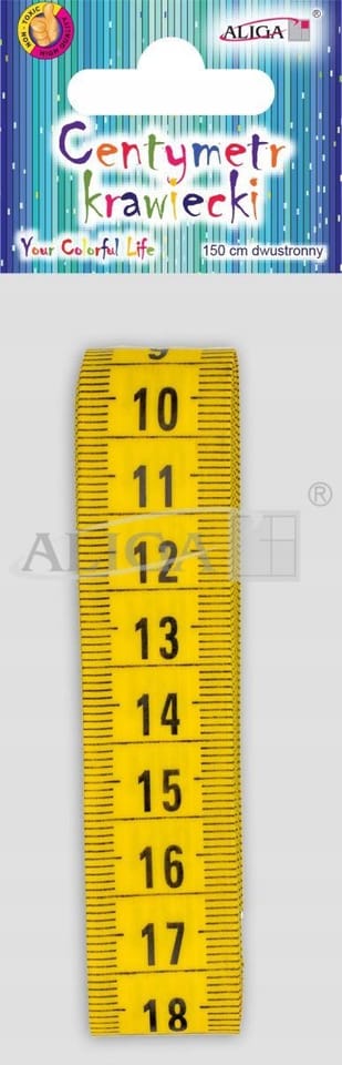 Centymetr krawiecki dwustronny 150cmx2cm CK-8695 ALIGA