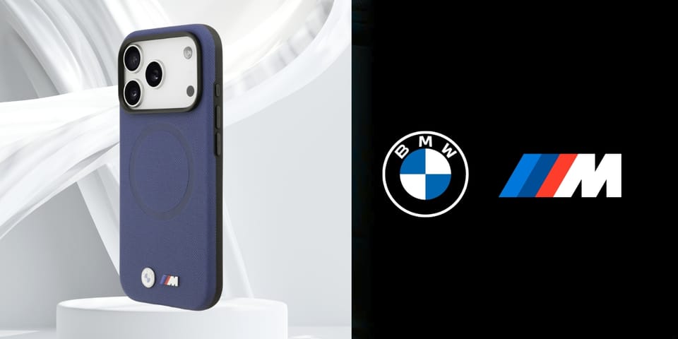 Etui BMW M FW Metal Logo MagSafe do      iPhone 17 Pro Max granatowy