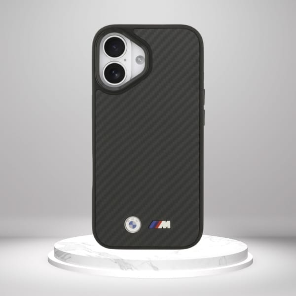 Etui BMW M Kevlar Matt MagSafe do iPhone 17 czarny