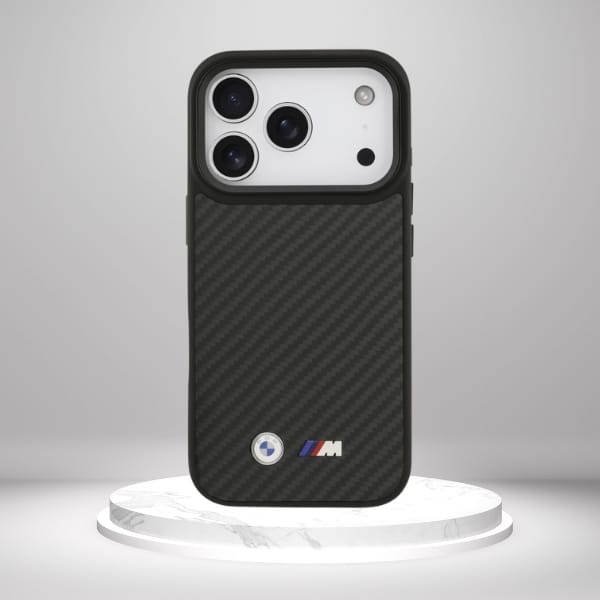 Etui BMW M Kevlar Matt MagSafe do iPhone 17 Pro czarny