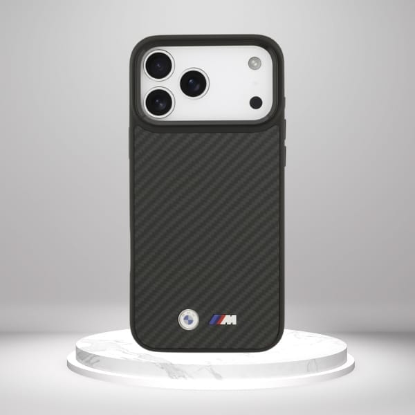 Etui BMW M Kevlar Matt MagSafe do iPhone 17 Pro Max czarny