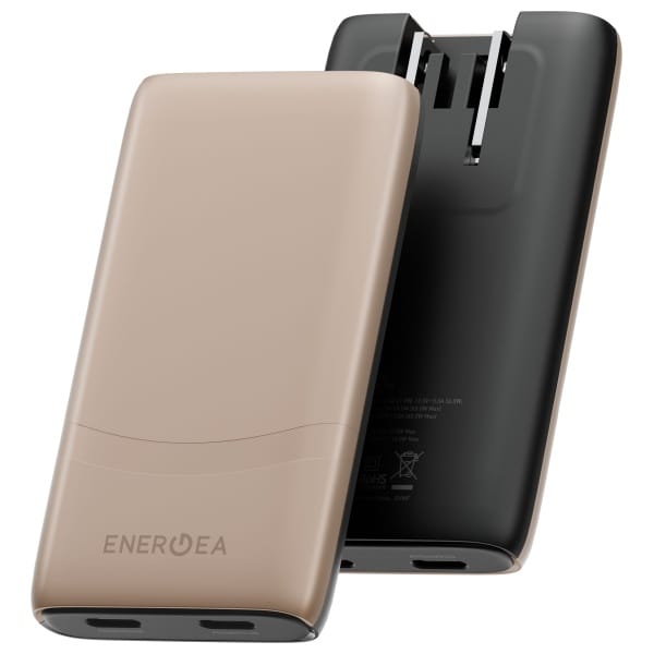 Ładowarka sieciowa Energea TravelWorld   Edge 65W 2xUSB-C PD/PPS/QC3.0 (US/UK/EU) złota