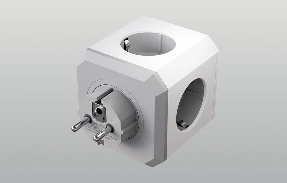 Kostka zasilająca BlitzWolf BW-EC2 8-in-1 (4xAC / 2 x USB-A / 2 x USB-C)