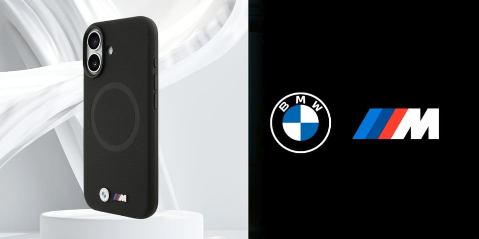 Etui BMW M FW Metal Logo MagSafe do      iPhone 17 czarny