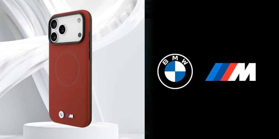 Etui BMW M FW Metal Logo MagSafe do      iPhone 17 Pro Max czerwony