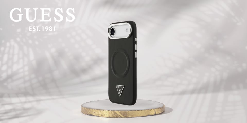 Etui Guess Triangle Logo MagSafe do      iPhone Air czarny