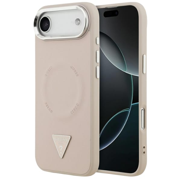 Etui Guess Triangle Logo MagSafe do      iPhone Air różowy