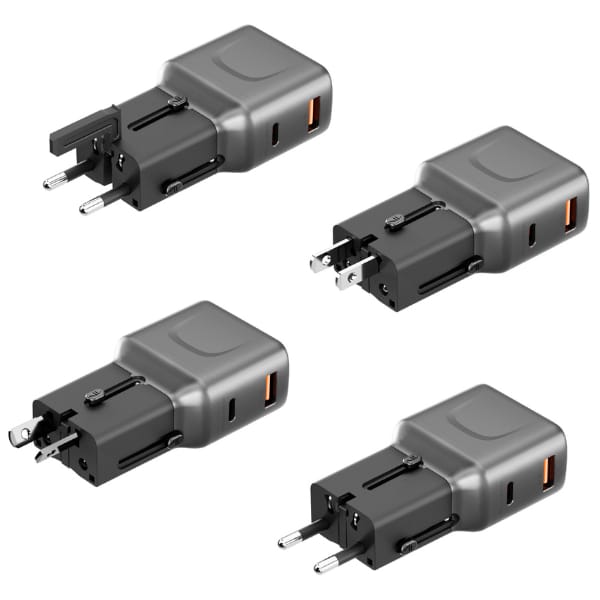Ładowarka sieciowa Energea TravelGo      Adapter 35 USB-A/USB-C 35W grafitowo-czarny