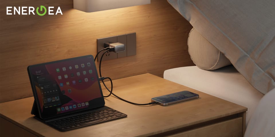 Ładowarka sieciowa Energea TravelGo      Adapter 35 USB-A/USB-C 35W grafitowo-czarny