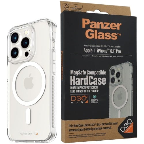 PanzerGlass HardCase iPhone 15 Pro 6.1"D3O MagSafe 3xMilitary grade transparent 1181
